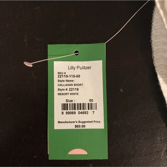 Lilly Pulitzer Callahan Resort White Callahan 5" Cotton Shorts - Size 00 - NWT - Picture 13 of 16